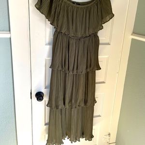 Ricarica Olive Green Maxi Dress